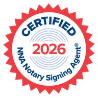 NNA Notary Signing Agent Certified 2026 badge